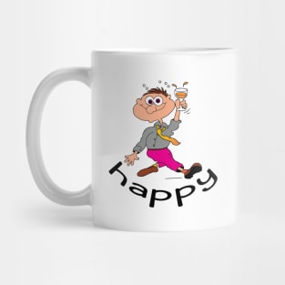 Cheers to Comfort:  Happy Animated Character Mug